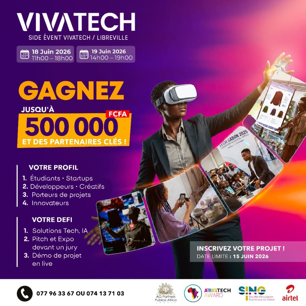 Affiche officielle du Side Event VivaTech Libreville
